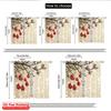 2pcs 2D Flat Printing Merry Christmas Popular Drapes Winter Christmas Ornaments Berry Polyester Without Electricity Festive