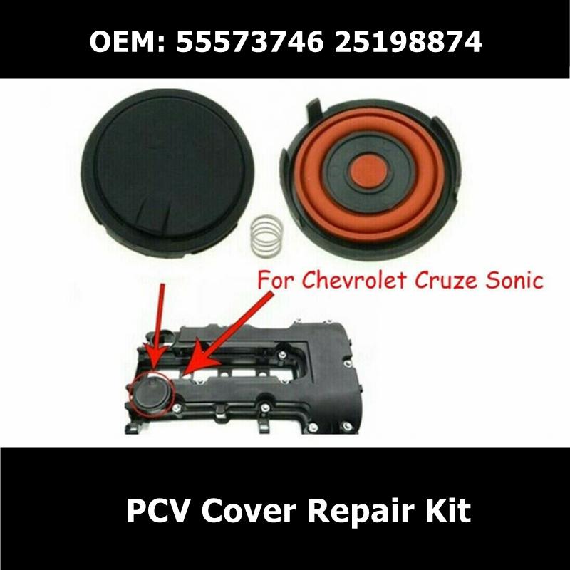 55573746 Комплект для ремонта крышки клапана PCV для Chevrolet Cruze Sonic 1.4L 25198874 Крышка клапана с мембраной