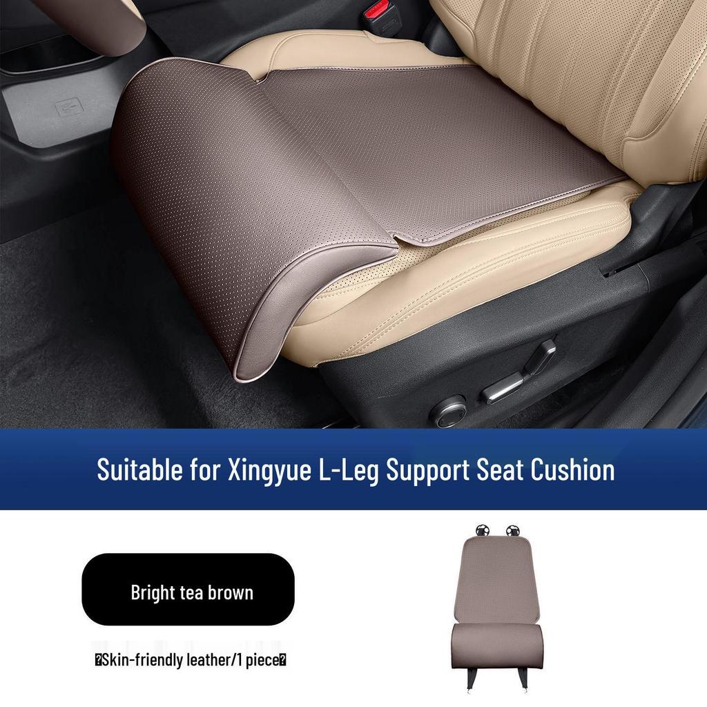 Xingyue L Compatible Leather Seat Cushions with Extended Leg Rests – Comfortable & Breathable Car Accessories