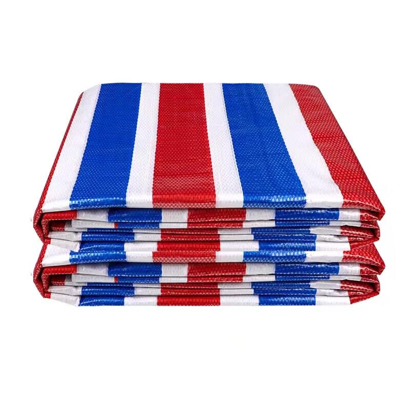 Outdoor Heavy Duty Striped Waterproof Tarpaulin