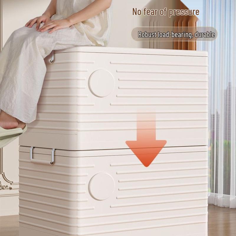 Große faltbare Aufbewahrungsbox mit Rädern - Verdickter Kunststoff für Spielzeug & Kleidung, Kostenloser Versand