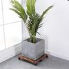 Anti-corrosion Wood Rectangular Plant Caddy