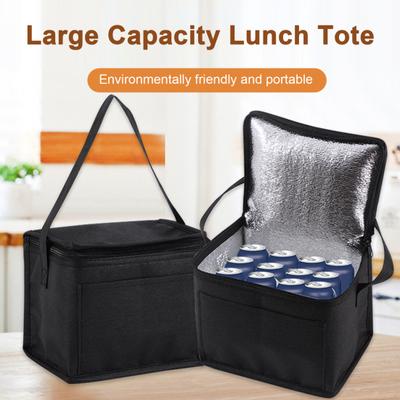 Thermal Lunch Bag Portable Insulation Bag Large Capacity Foldable Lightweight Cooler Bag Camping Supplies