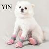 Water Resistant Dog Sneakers 4Pcs Shoes for Hot Pavement, Breathable Mesh Boots, Summer Pavement Paw Protectors with Non-slip Soles Small Medium Dogs