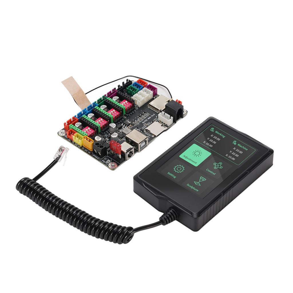 CNC-Fräsmaschinen-Steuerplatine für MKS DLC32 Maximale 4-Achsen-Steuerplatine mit 3,5-Zoll-Kapazitivem Touchscreen 4