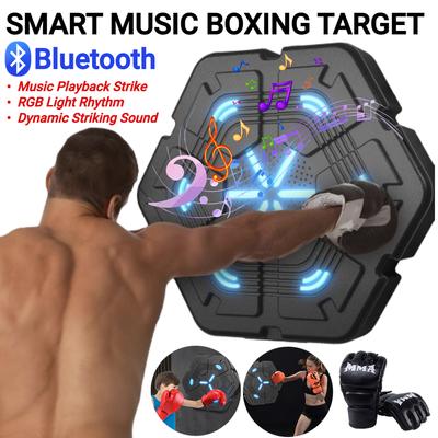 Smart Music Boxing Machine Wall Target LED Lighted Sandbag for Children Adults Home Exercise Relaxing Reaction Training Target