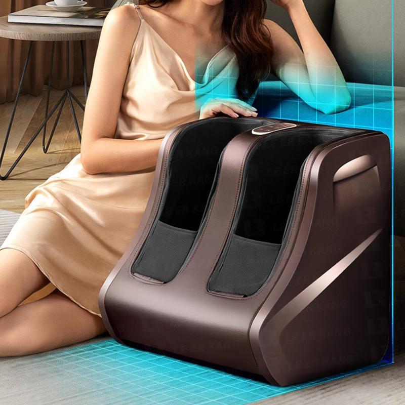 Electric Heating Foot Massage Roller Kneading Shiatsu Foot Calf Massage Machine Leg Beauty Massager Physiotherapy
