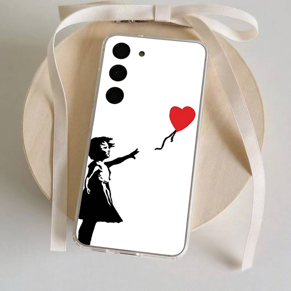 Graffiti Artist B-Banksy-S Phone Case Ultra Clear Phone Case For Samsung Galaxy A52 A12 A51 S21 Edge S22 S23 S24 S20LITE Plus