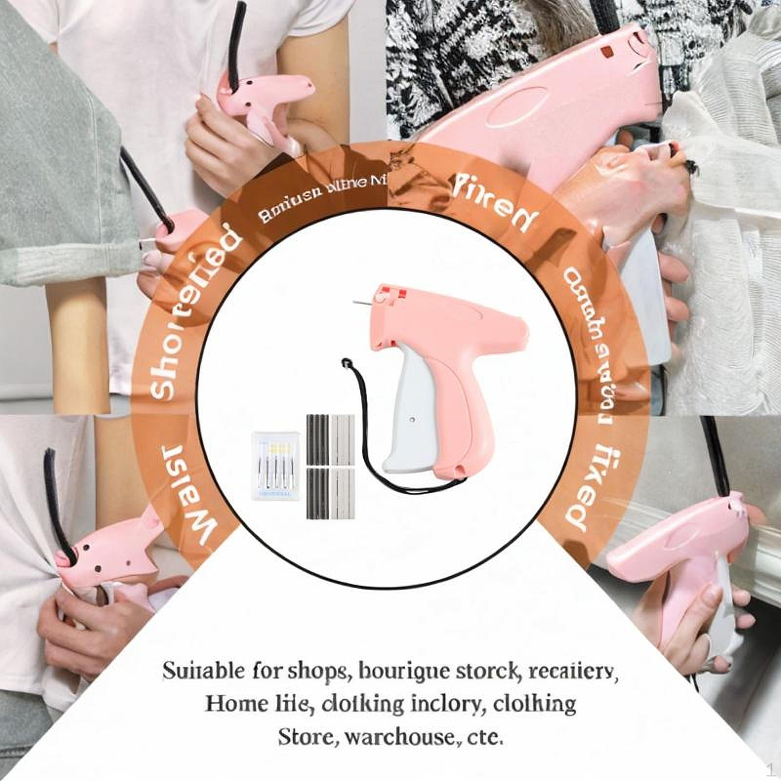 

Машина для маркировки одежды Ручная швейная машина для тонких применений Инструмент для шитья одежды розовый