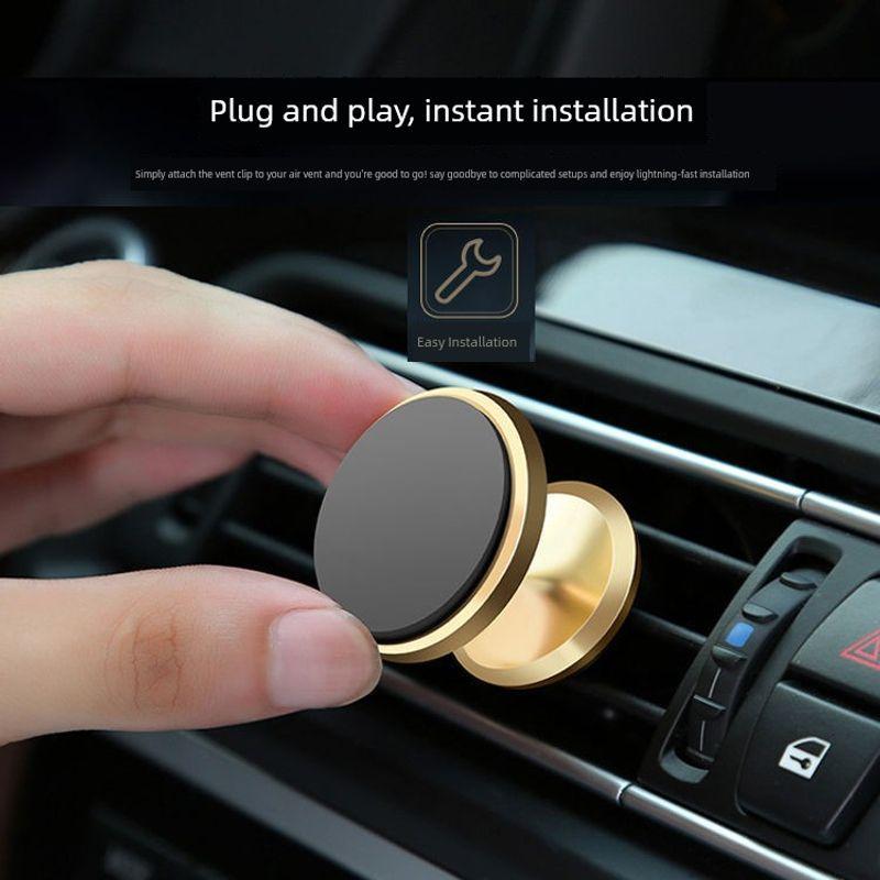 Car Mount Magnetic Holder for Car Air Vent Suction Cup Type Navigation Gadget Magnetic Phone Holder for Car