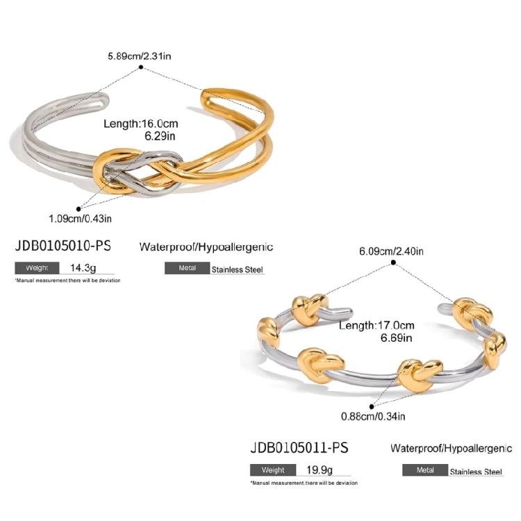 Moderne Edelstahl-Knoten-Armbandkette Verstellbarer Handgelenkschmuck Für Beide Geschlechter Stilvolles Design