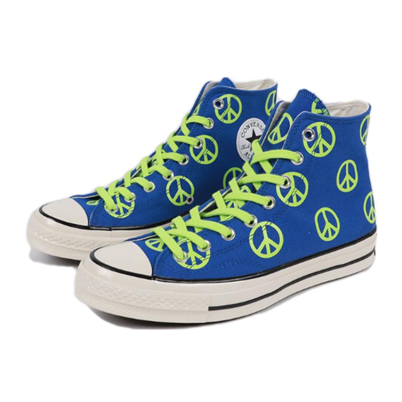 Converse 1970s Trendy Comfort High-Top Canvas Shoes Unisex Blue-Green