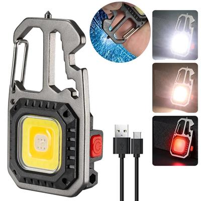 Mini led vermelho azul ombro polícia luz usb c recarregável piscando segurança novidade iluminação mini chaveiro lanterna