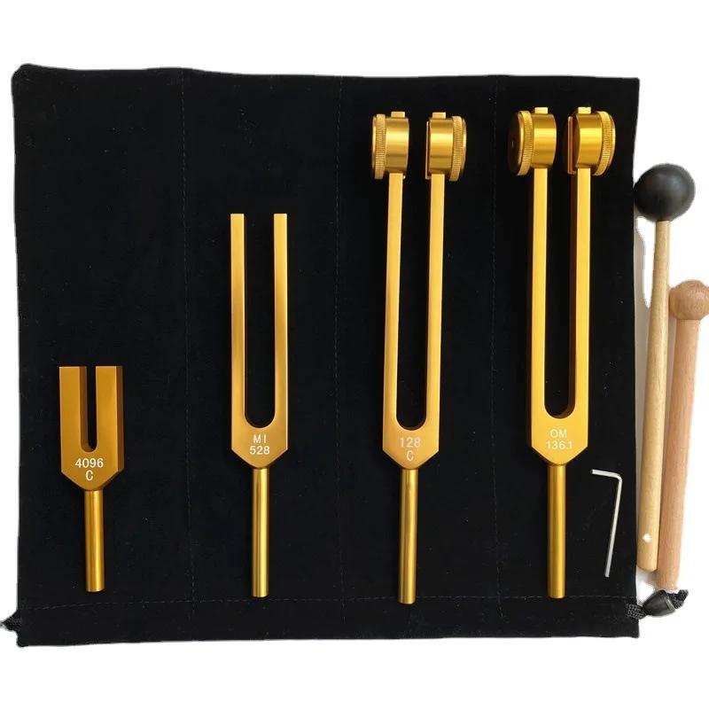 Colorful Tuning Fork Set Aluminum Tuning Forks Healing Therapeutic Musical Instrument Percussion