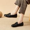 Cowhide Leather Yellow Loafers Woman Handmade Ballet Flats Ladies Mom White Driving Shoes Women Ethnic Inspired Green Moccasins