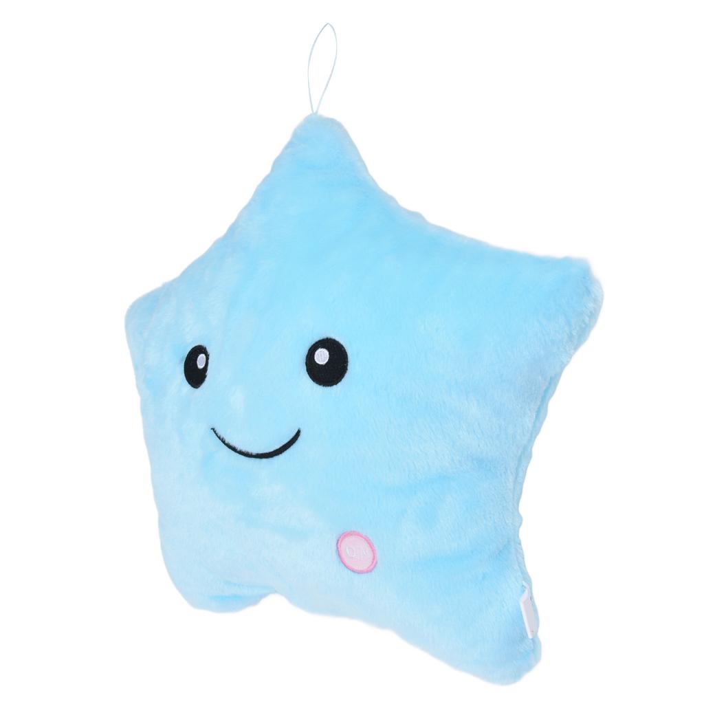 Luminous Pillow Star Shape Beautiful Color Cute Glowing Plush Throw Pillow for Party Daily