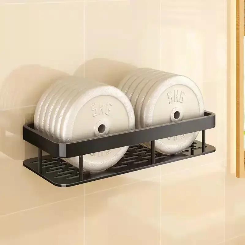 Bathroom Shelf Storage No Drill Wall Mounted Shampoo Bottle Shower Corner Rack Toilet Storage Rack Bathroom Kitchen Accessories