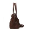Large Capacity Commuter Shoulder Bag PU Retro Hand Tote Bag