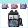 Lightweight Spacious Backpack For Elementary School Kids With Cute Cartoon Design