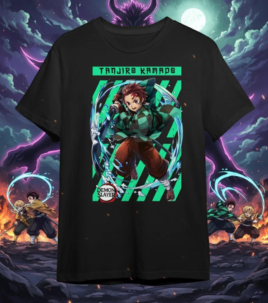 Demon Slayer Demon Hunter Squad Tanjiro Japanese Anime Adult Unisex Tshirt S