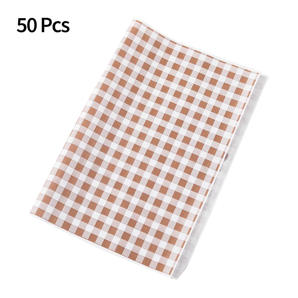 

50 шт. вощеная бумага, пищевая жирная бумага, пищевая обертка, упаковочная бумага для хлеба, конфет, торта, бургера, картофеля фри, масляная бумага, инструменты для выпечки 38x28cm