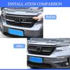 Emblem Front Grille Decals Front Center Grill Grille Cover Trim Fit for Honda Pilot 2015-2022 Front Grille Decorative Strip Car Logo Sticker 2PCS