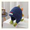 Dinosaur Kids Hat Winter Warm Knitted Earflap Beanie For Children 2-10 Years
