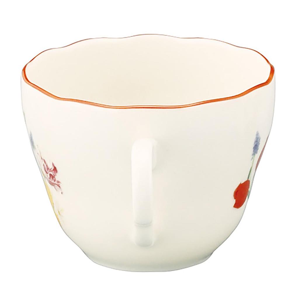 Yamaka Shoten x HIBIYA-KADAN [Flower Language Tulip] Teacup & Saucer, 230ml, Diameter Approx. 9 x 7cm, by Hibiya Kadan FLORIOGRAPHY. A perfect