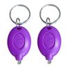 2PCS Mini Keychain LED Flashlight UV Torch Keyring Lamp Button Battery Lanterns White Light Children's Outdoor Light Torch