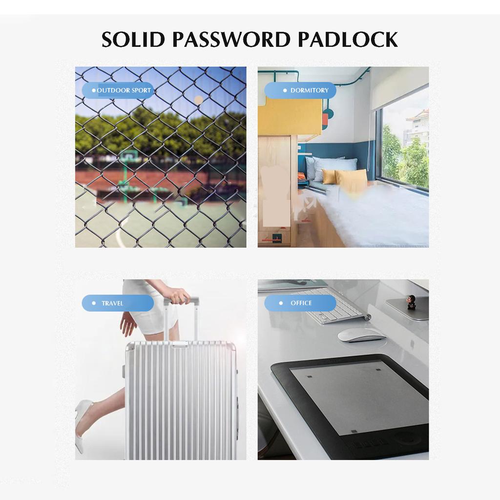 3-Digit Luggage Combination Locks Zinc Plastic Number Password Code Lock for Locker Drawer Toolkit Cabinets