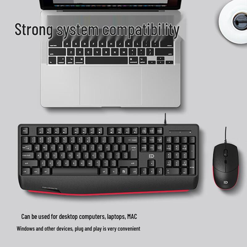 Fude 8500p Wired Keyboard and Mouse Combo
