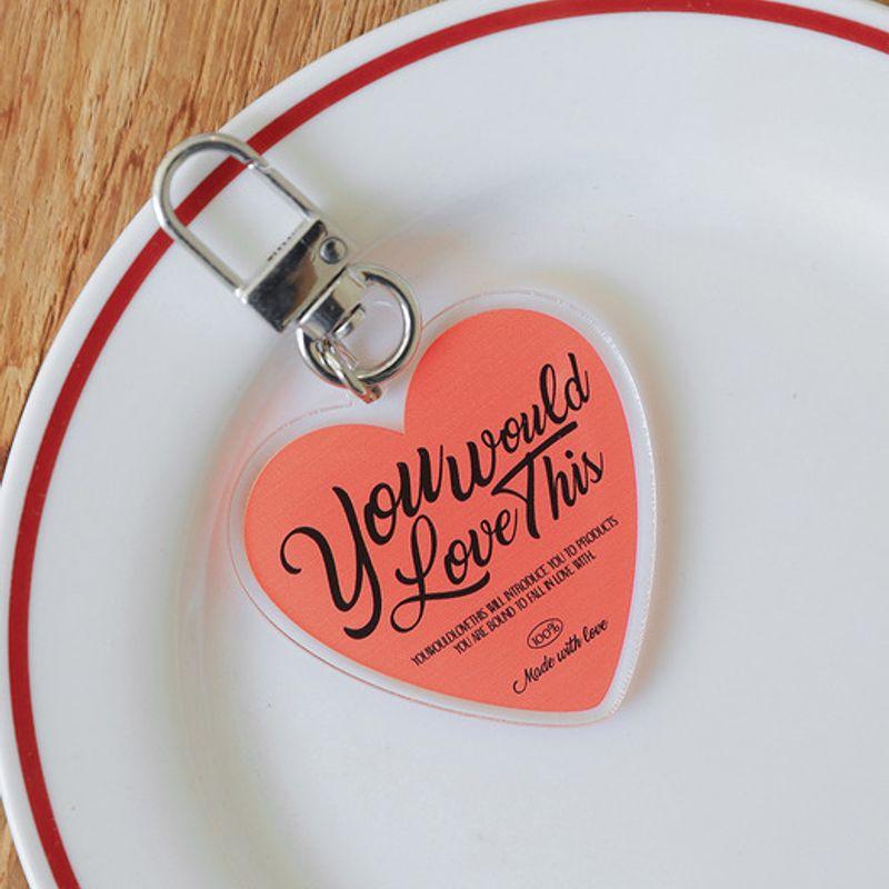 

YouWouldLoveThis Belle Acrylic Keychain (Poppy Red) Not selected