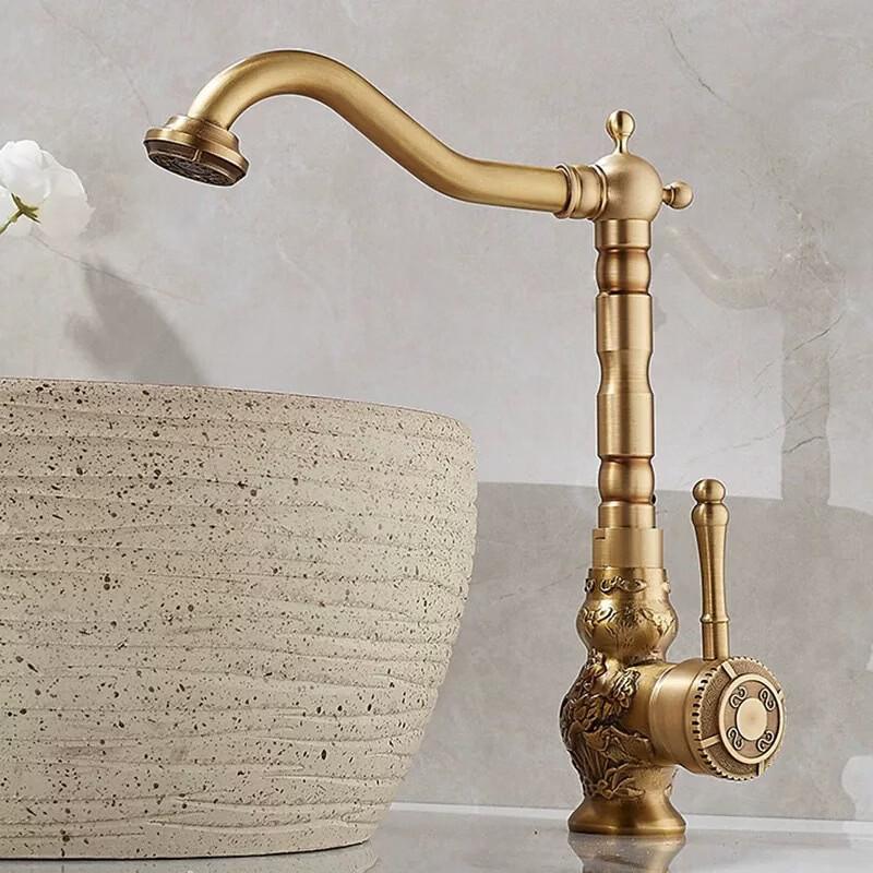 

Ретро-кран для ванной комнаты TLXT с резьбой