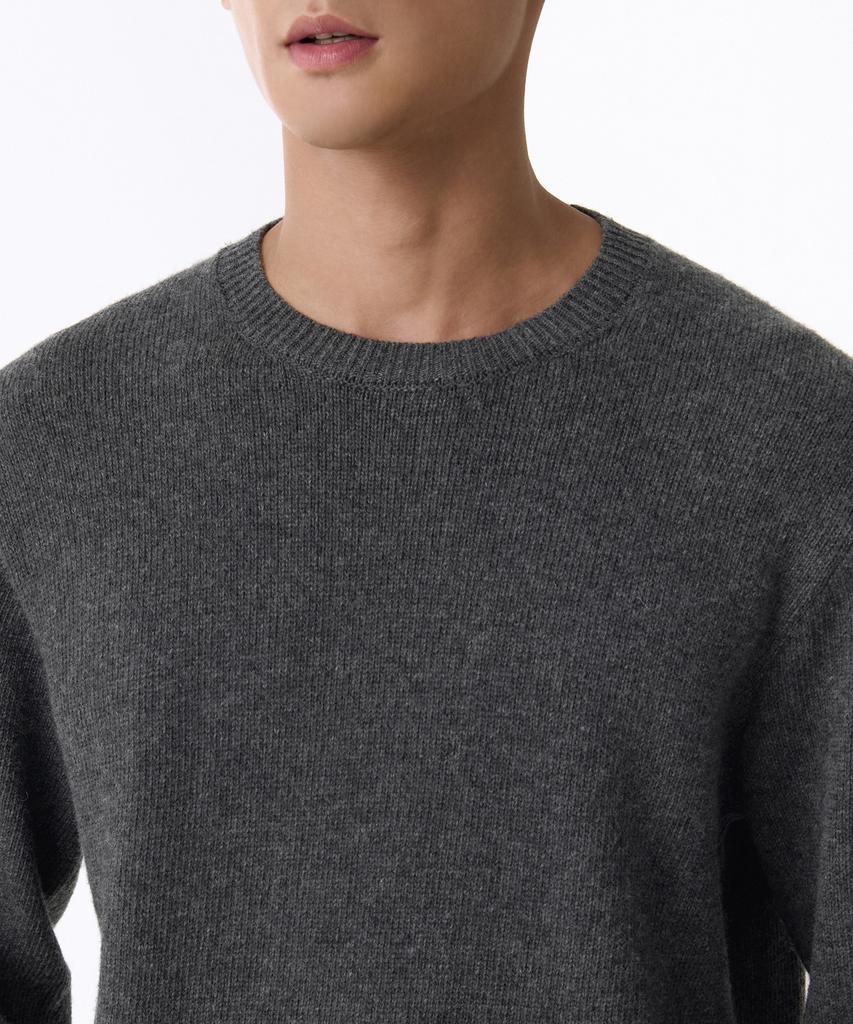 Musinsa Standard Essential Crew Neck Knit [Medium Grey]