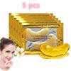 5 пар Crystal Collagen Gold Eye Mask Anti-Aging Dark Circles Acne Косметичні патчі для очей Догляд за шкірою Корейська косметика