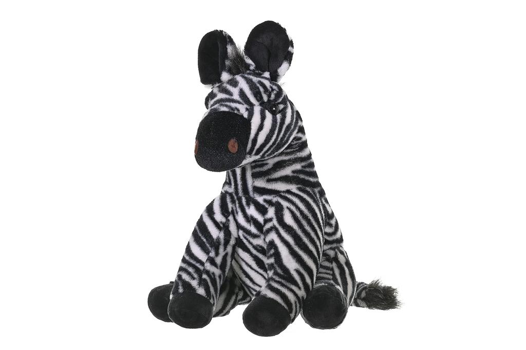 Wild Republic Zebra Plush Toy, Soft and Fluffy, Baby Wild Animal, 12" W20 X D24 X H30cm (19378)