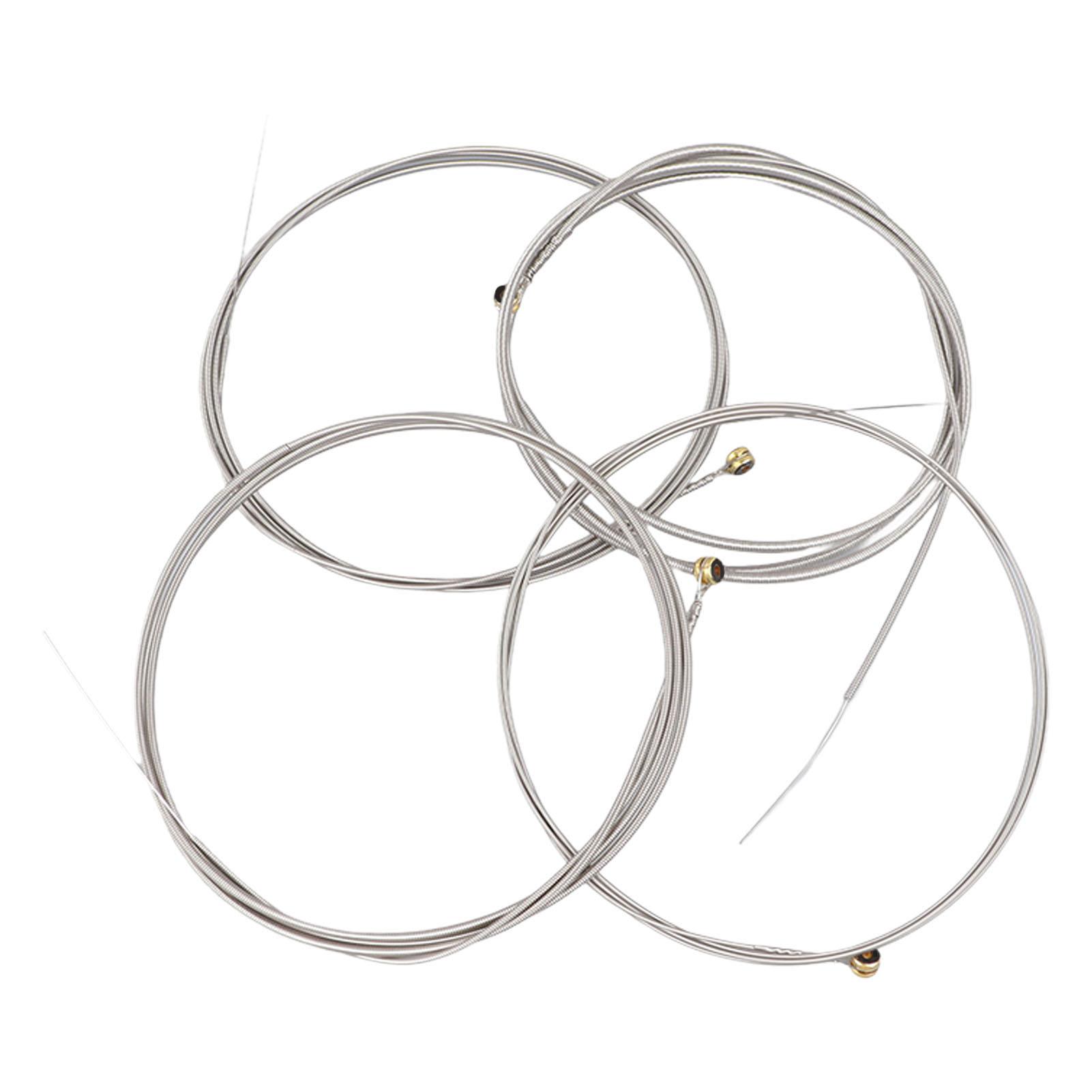 

4Pcs Electric Bass String Ball End Steel Bass Strings Instrument Accessory for Replacement
