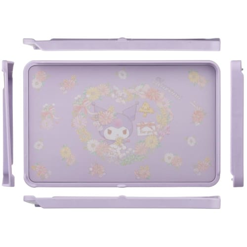 Skater Double-Sided Cutting Board with Spill-Resistant Guard, AG+ Antibacterial, 21 X 32.5 Cm, Medium, Kuromi Water P, Sanrio, Dishwasher Safe (KTMT1A