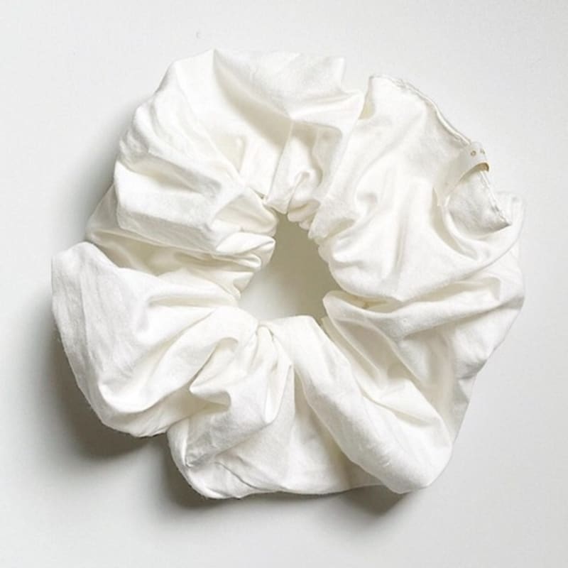 Oar Vintage Shirt Scrunchie [White]