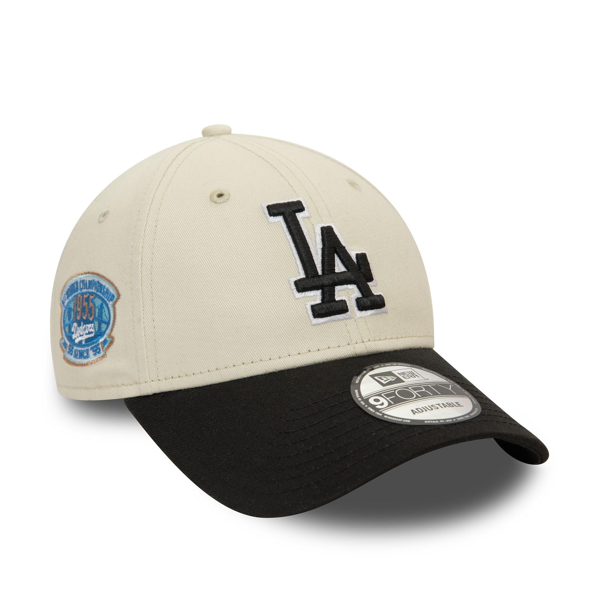 

Cap Hat 9FORTY LA Dodgers Free Size 940 Side Patch World Series Baseball Cap Beige Black [New Era] [Item]
