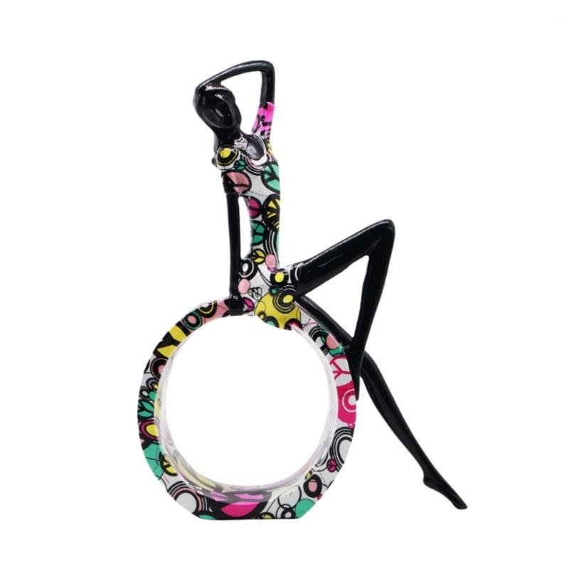 

Статуи йоги Домашний декор Украшение Красочные цветочные смолы Фигурка для медитаций