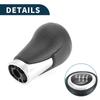 TUCKBOLD Manual Gear Shift Knob for Mazda 3 Front Automotive Gearbox Stick Shifter Lever Black Silver Tone with Plastic Faux 1 Piece 6-Speed CX-5