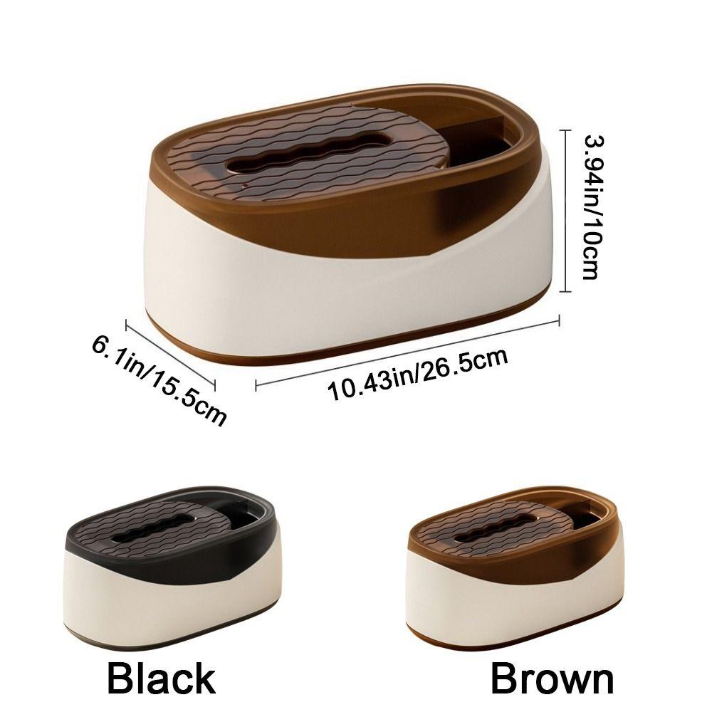 Durable Plastic Tissue Box Large Capacity Dustproof Napkin Holder Simple Tissue Paper Box Dining Room