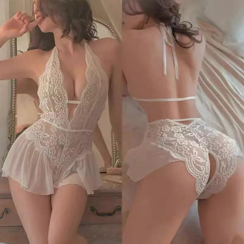 Women's Lace Sexy Backless Underwear Charming Temptation Slip Nightdress