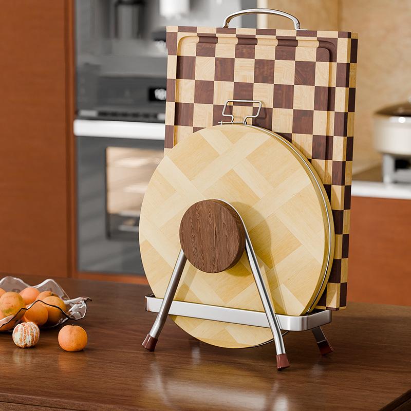 Multi-Purpose Stainless Steel Cutting Board Holder Rustproof Space Saving Chopping Board Durable Shelving Dish Stand