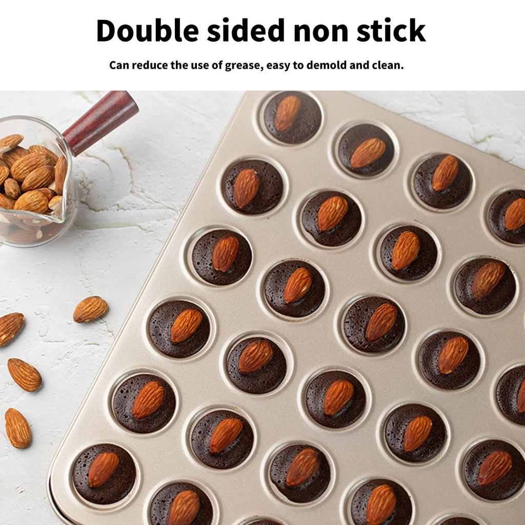 Hochleistungs-Macaron-Backblech Effizientes Macaron-Backblech mit 30 Mulden Kohlenstoffstahlblech für süße Kreationen