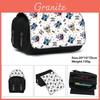 Stitch Double Layer Pencil Case With Polyester Material For Students And Office Use