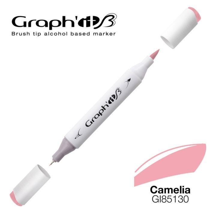 Marqueur à alcool - GRAPH'IT - Graph'It Brush Marker - Couleur Camelia - Pointe extra-fine 0.5 mm - Indélébile