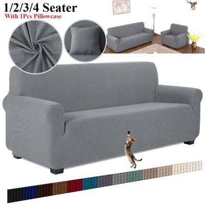 Jacquard Spandex Sofa Cover 1/2/3/4 Seater Stretch Couch Cover for Living Room Sofa Slipcover Furniture Protector for Kids Pets