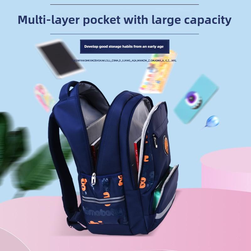 Large Capacity Boys School Backpack Lightweight Breathable Bookbag for Elementary Middle School New Kids Casual Backpack Design
